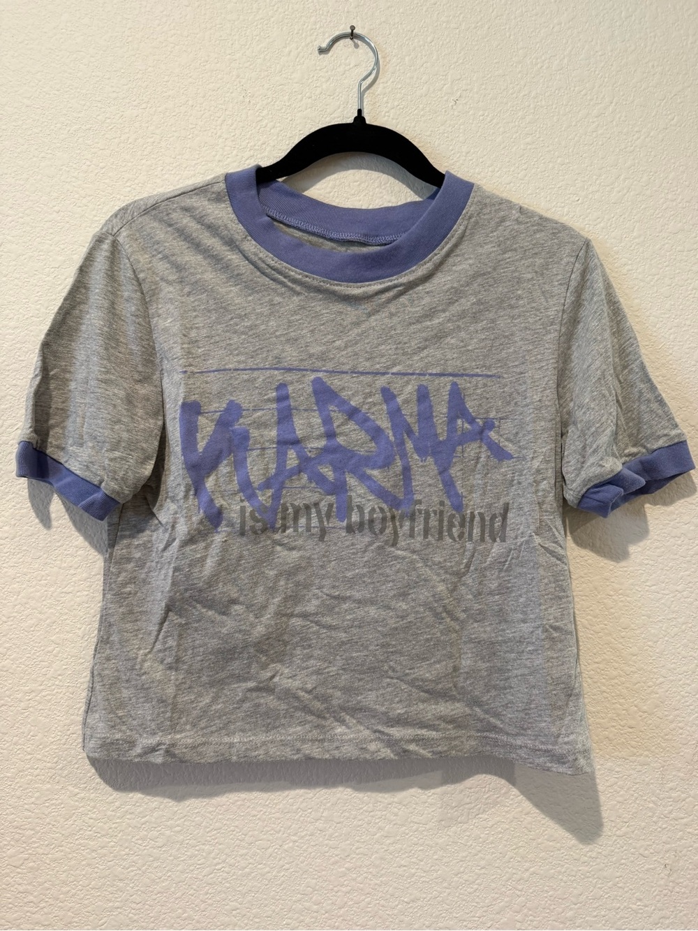 Taylor Swift Karma is my Boyfriend Ringer Tee